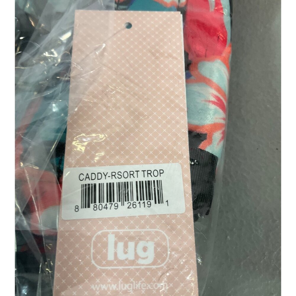 Lug Tropics Floral Hanging Toiletry Case - Multi-Compartment with Zip Closure